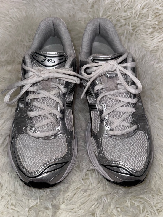 Asics Shoes - ASICS Women's Silver and White Athletic Running Shoes